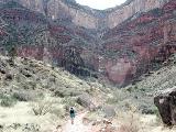 Heading towards the rim