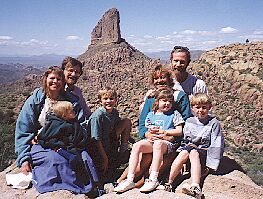 Family outing at Fremont Saddle